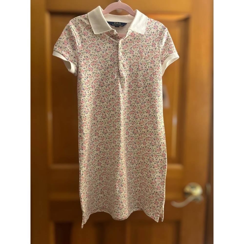 SHIPS TODAY 🎁 Ralph Lauren Girls M Medium 8-10‎ Dress Short Sleeve Floral Dress - Picture 5 of 8